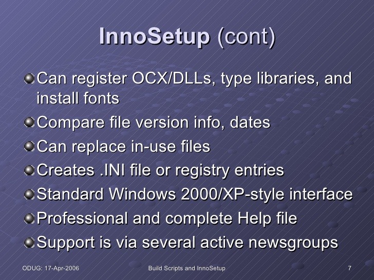 install mysql using inno setup script